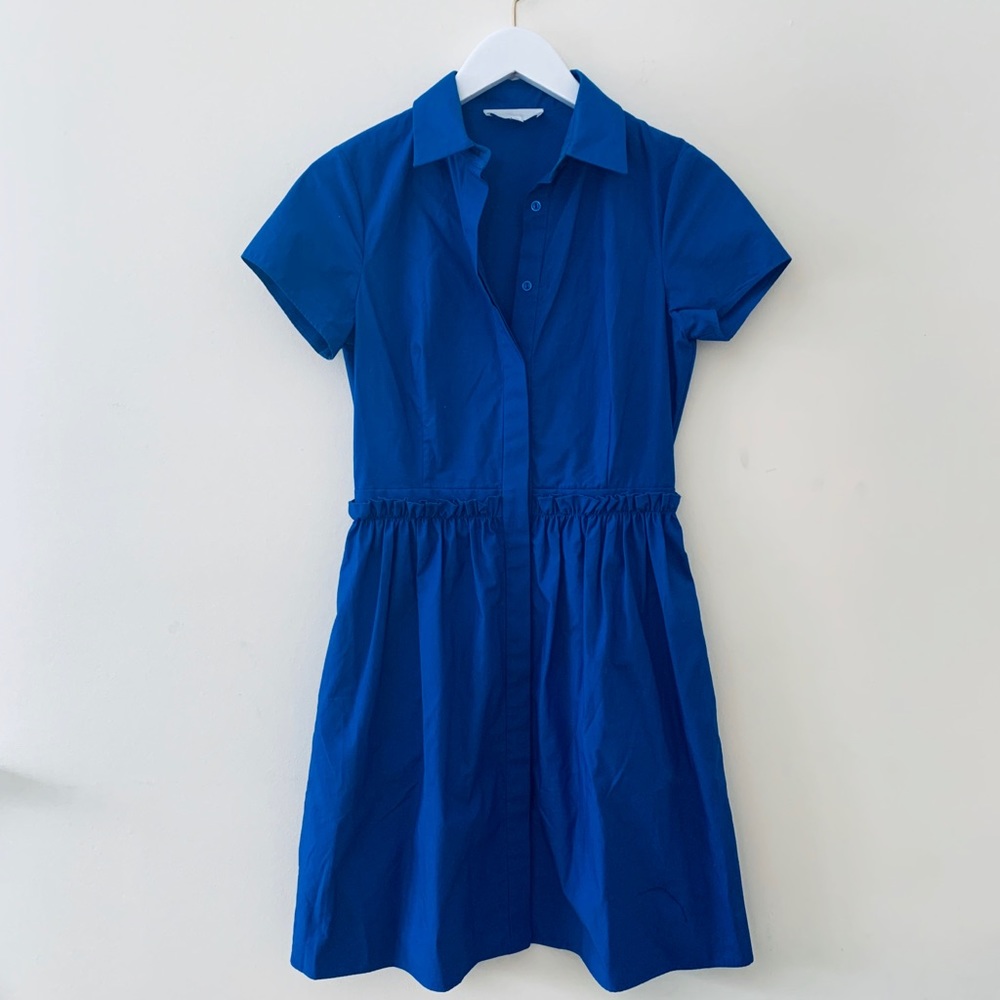 Mishca Nonoo Cobalt Blue Button-down Shirtdress